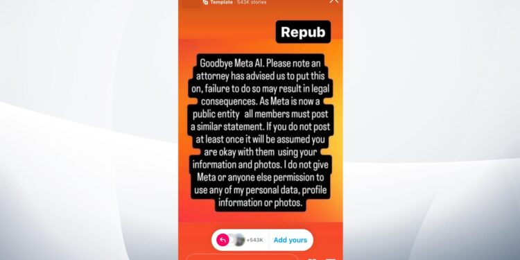 Viral post falsely claims to stop Meta using your data to train AI – here’s how to actually stop it | Science & Tech News