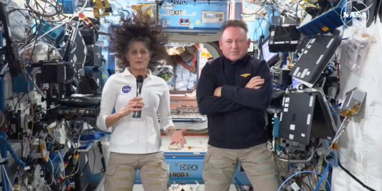 Stranded astronauts say space is ‘happy place’ – but admit ‘tough times’ | World News