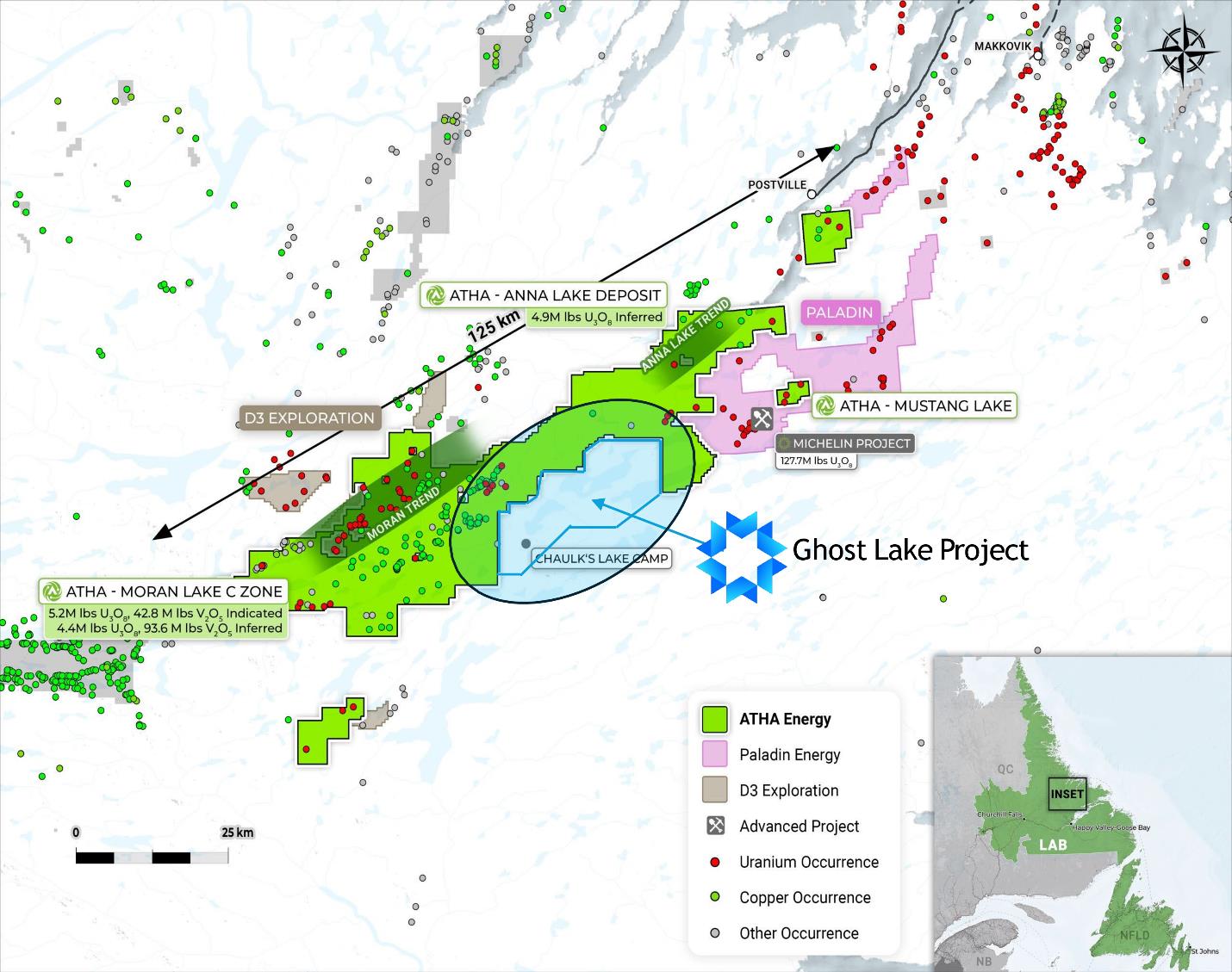 Map of Dark Star Minerals Claims